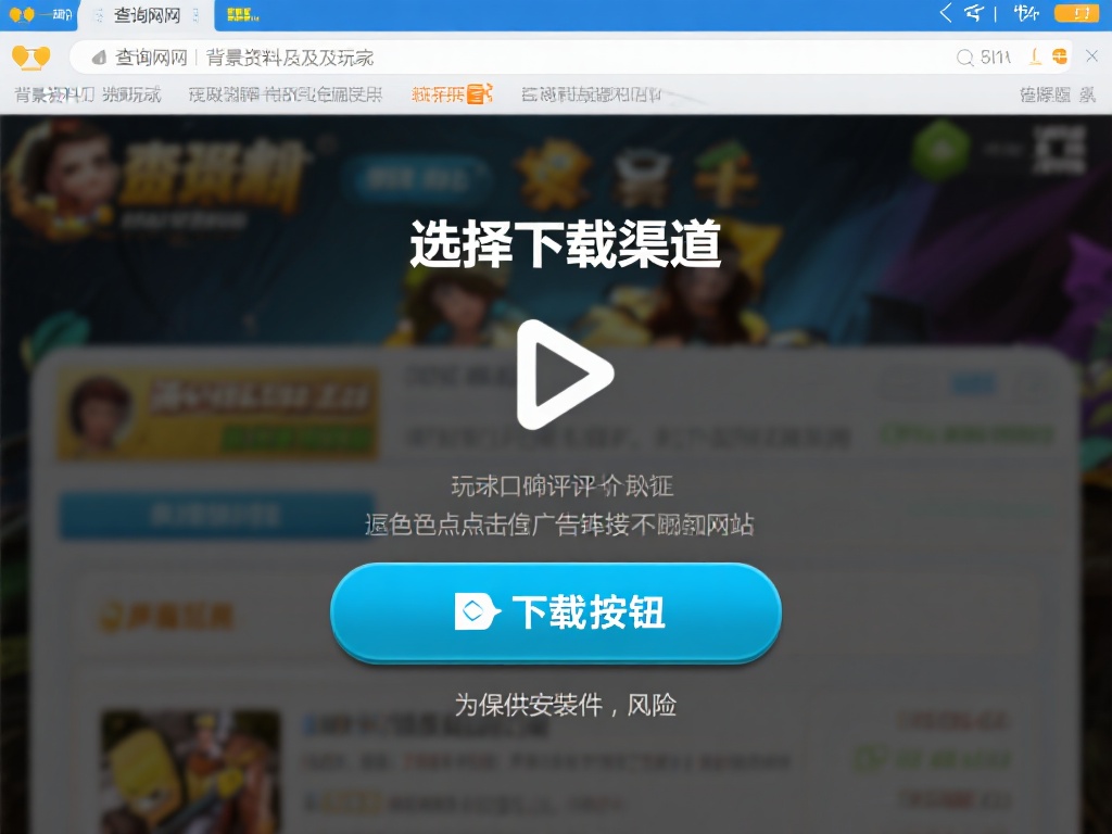 选择下载渠道时候，可以通过查询网站的背景资料以及其