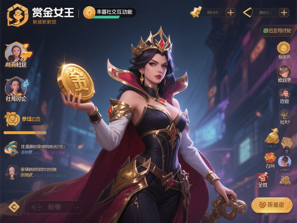 此外，"赏金女王"为玩家提供了丰富的社交互动功能，